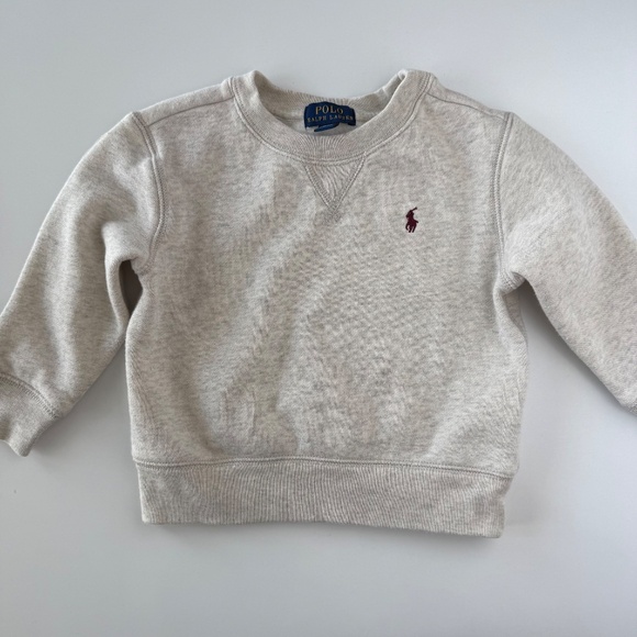 Polo Ralph Lauren Fleece Sweatshirt Tan size 2/2T - Picture 2 of 8